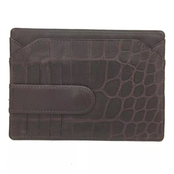 GIANNI VERSACE Medusa Leather Card Case - Picture 4 of 7